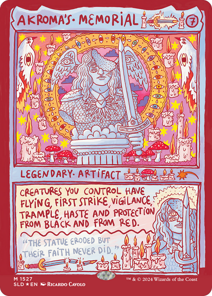 Akroma's Memorial (Rainbow Foil) (SLD-1527) - Secret Lair Drop Foil
