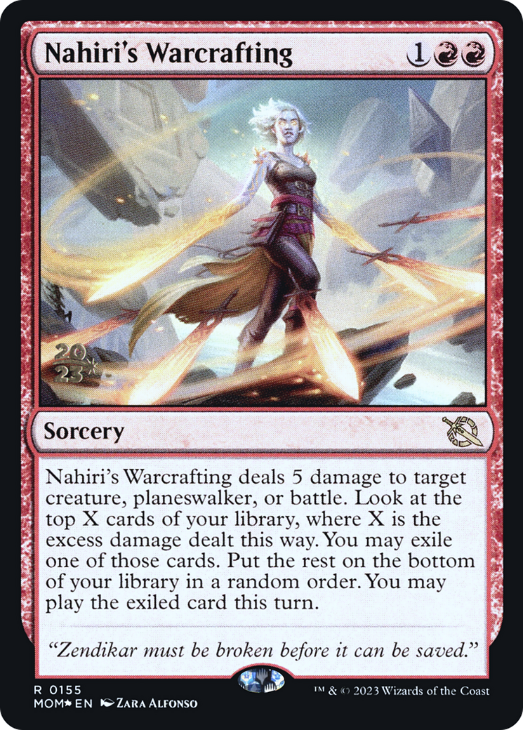 Nahiri's Warcrafting (PRE-155S) - March of the Machine Promos Foil