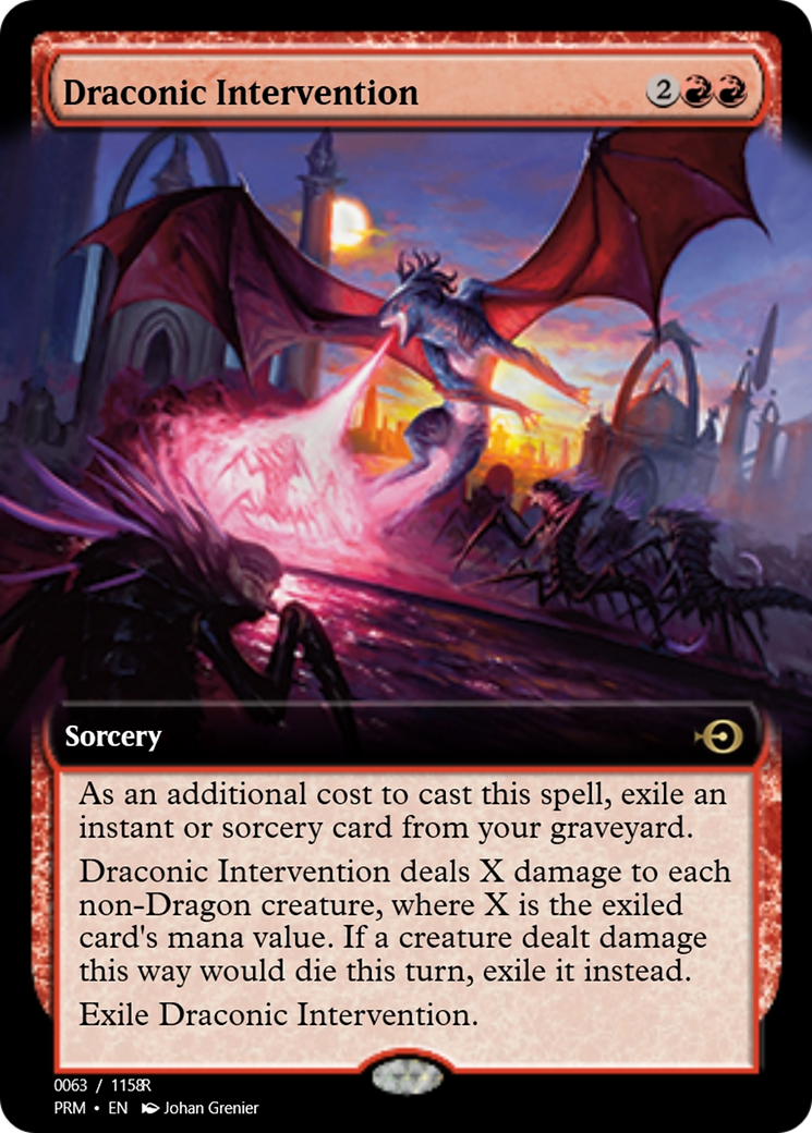Draconic Intervention (PRM-90098) - Magic Online Promos