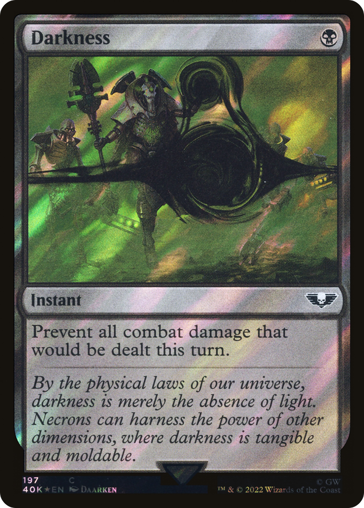 Darkness (Surge Foil) (40K-197★) - Warhammer 40,000 Commander Foil