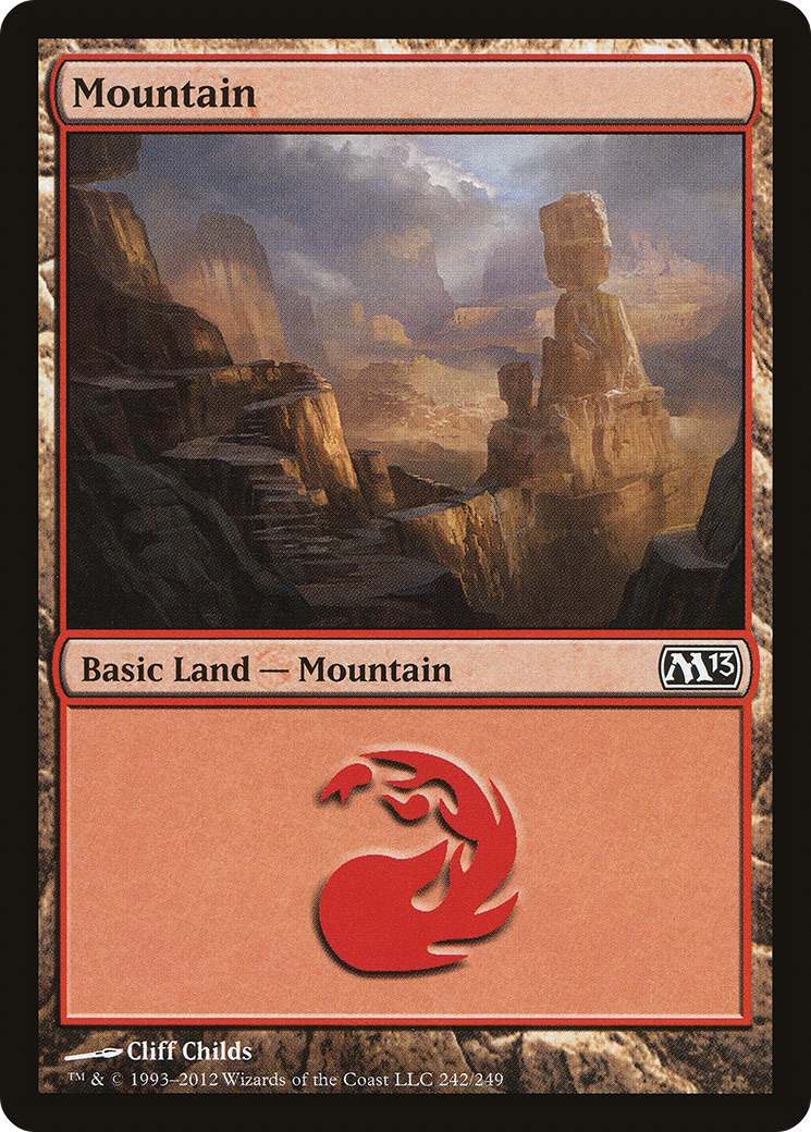 Mountain (242) (M13-242) - Magic 2013 Foil