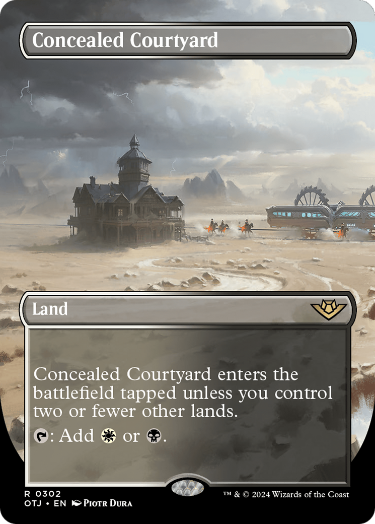 Concealed Courtyard (Borderless) (OTJ-302) - Outlaws of Thunder Junction (Borderless)