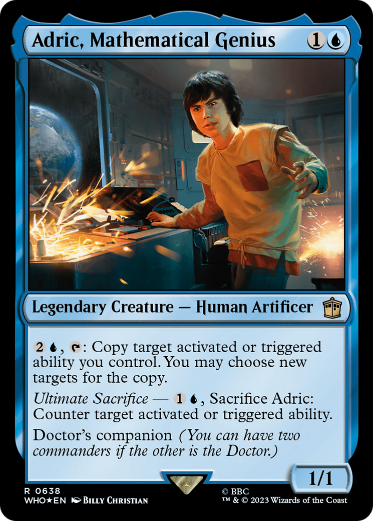 Adric, Mathematical Genius (Surge Foil) (WHO-638) - Doctor Who Foil