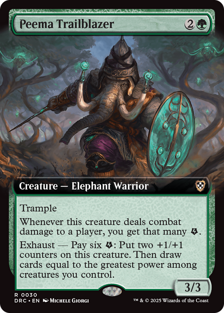 Peema Trailblazer (DRC-030) - Commander: Aetherdrift: (Extended Art)