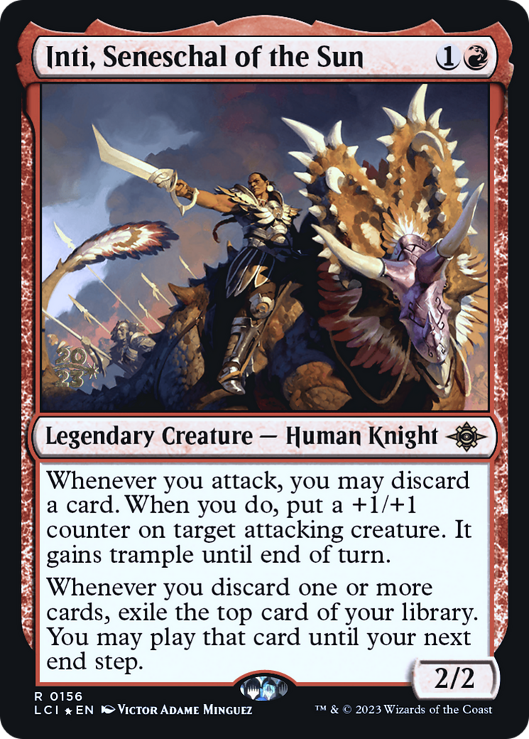 Inti, Seneschal of the Sun (PRE-156S) - The Lost Caverns of Ixalan Promos Foil
