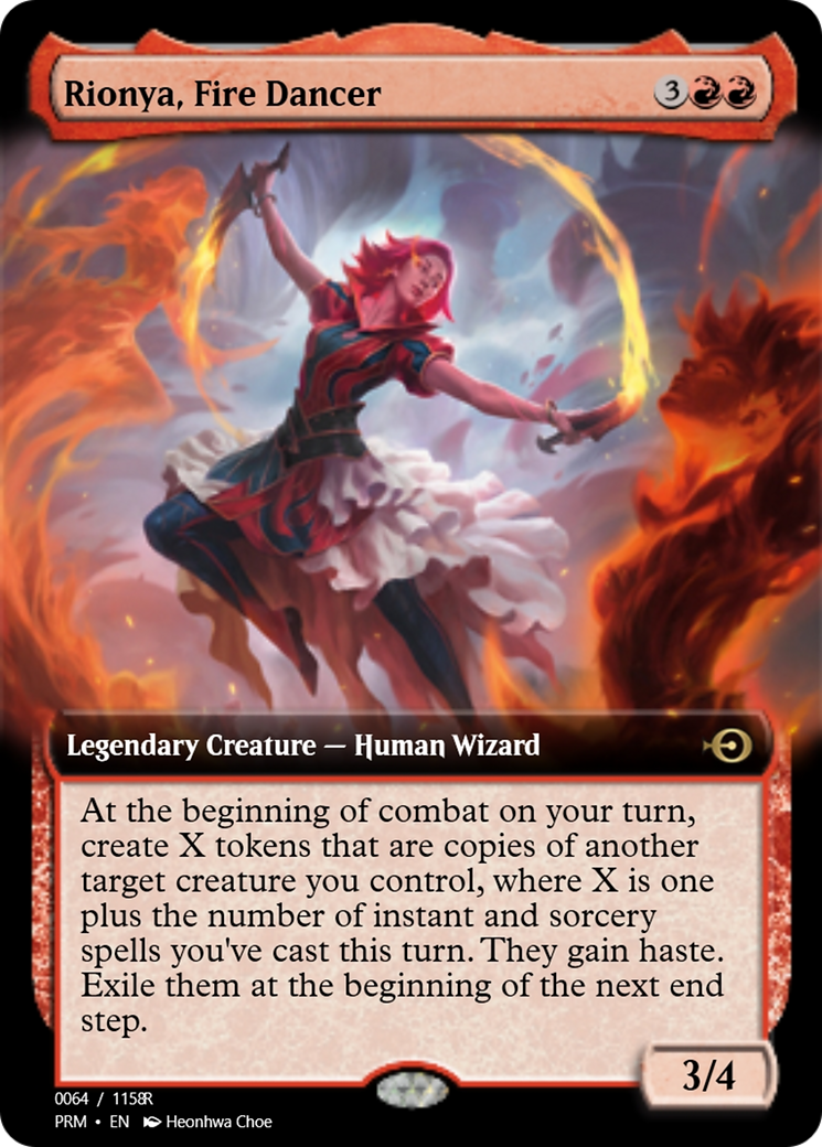 Rionya, Fire Dancer (PRM-90100) - Magic Online Promos Foil