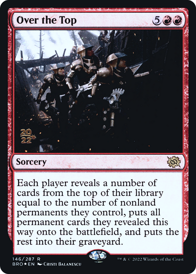 Over the Top (PRE-146S) - The Brothers' War Promos Foil