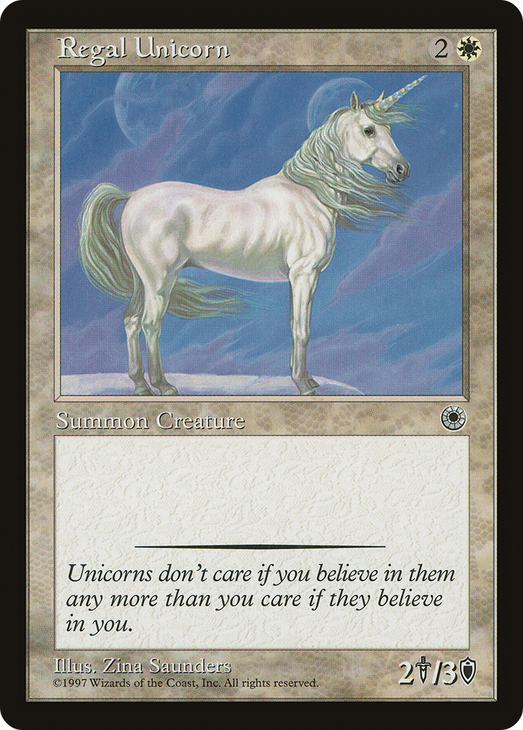 Regal Unicorn (POR-) - Portal