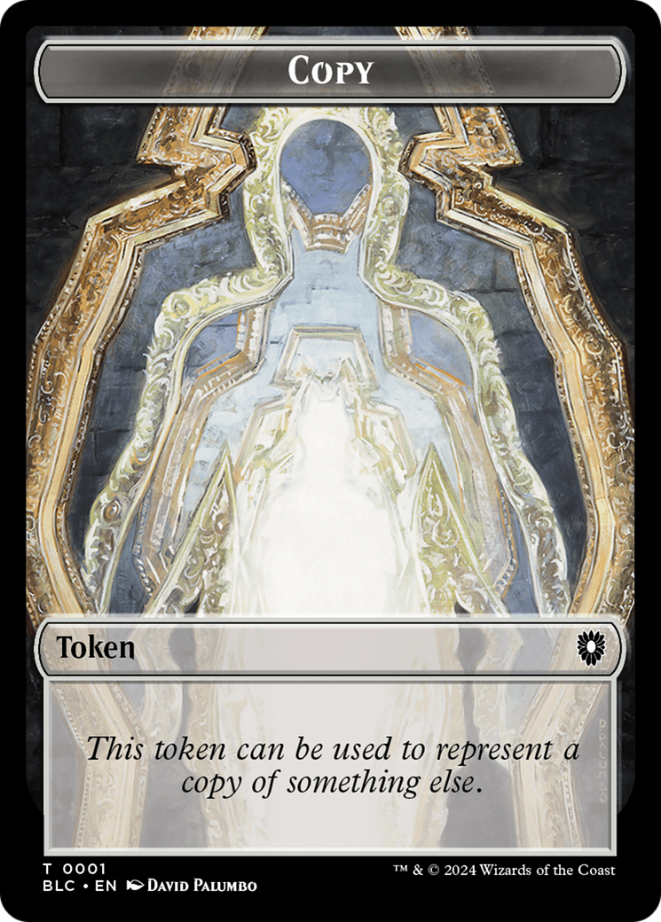 Copy (TBLC-001) - Bloomburrow Commander Tokens Foil