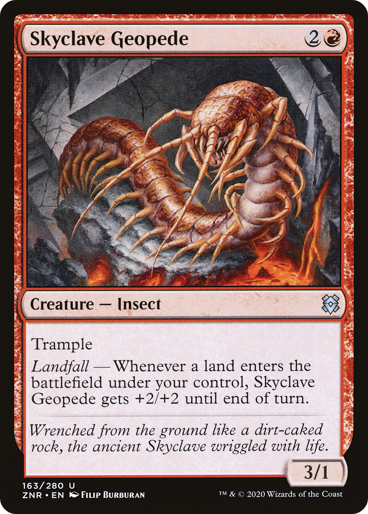 Skyclave Geopede (ZNR-163) - Zendikar Rising Foil