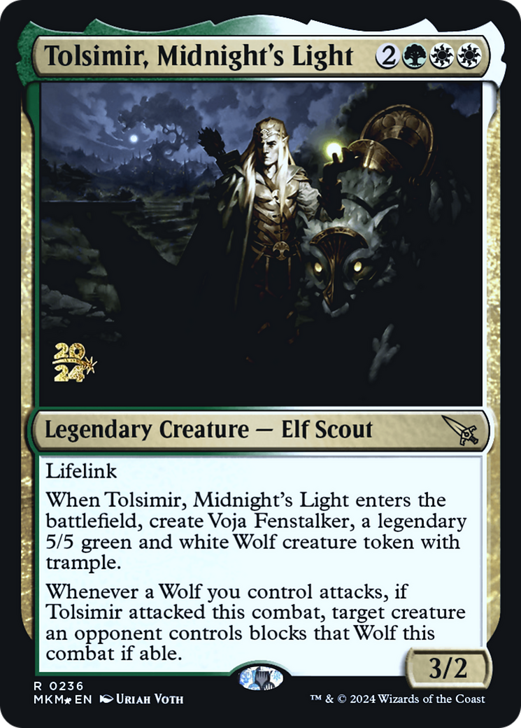 Tolsimir, Midnight's Light (PRE-236S) - Murders at Karlov Manor Promos Foil