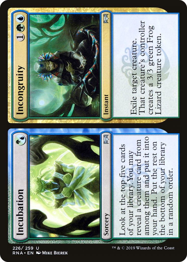 Incubation // Incongruity (RNA-226) - Ravnica Allegiance Foil