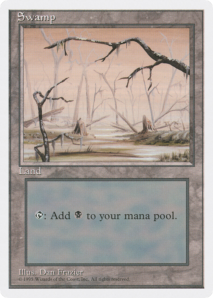 Swamp (B) (4ED-190) - Fourth Edition