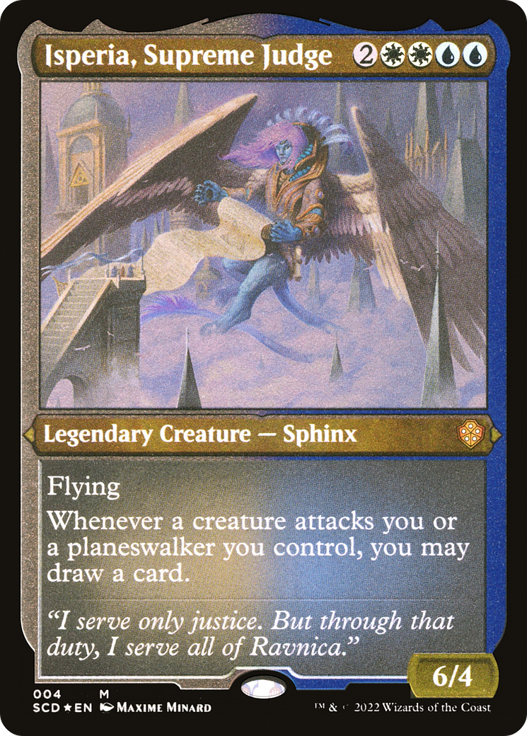 Isperia, Supreme Judge (SCD-004) - Starter Commander Decks Etched Foil