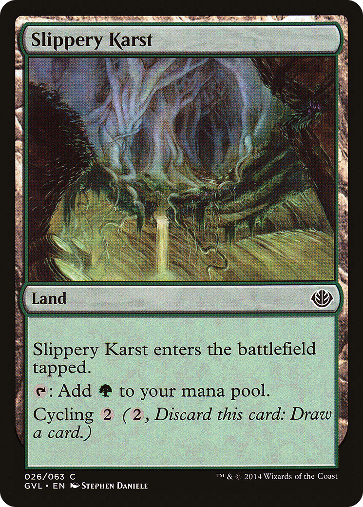 Slippery Karst (DD3-026) - Duel Decks Anthology: Garruk vs. Liliana
