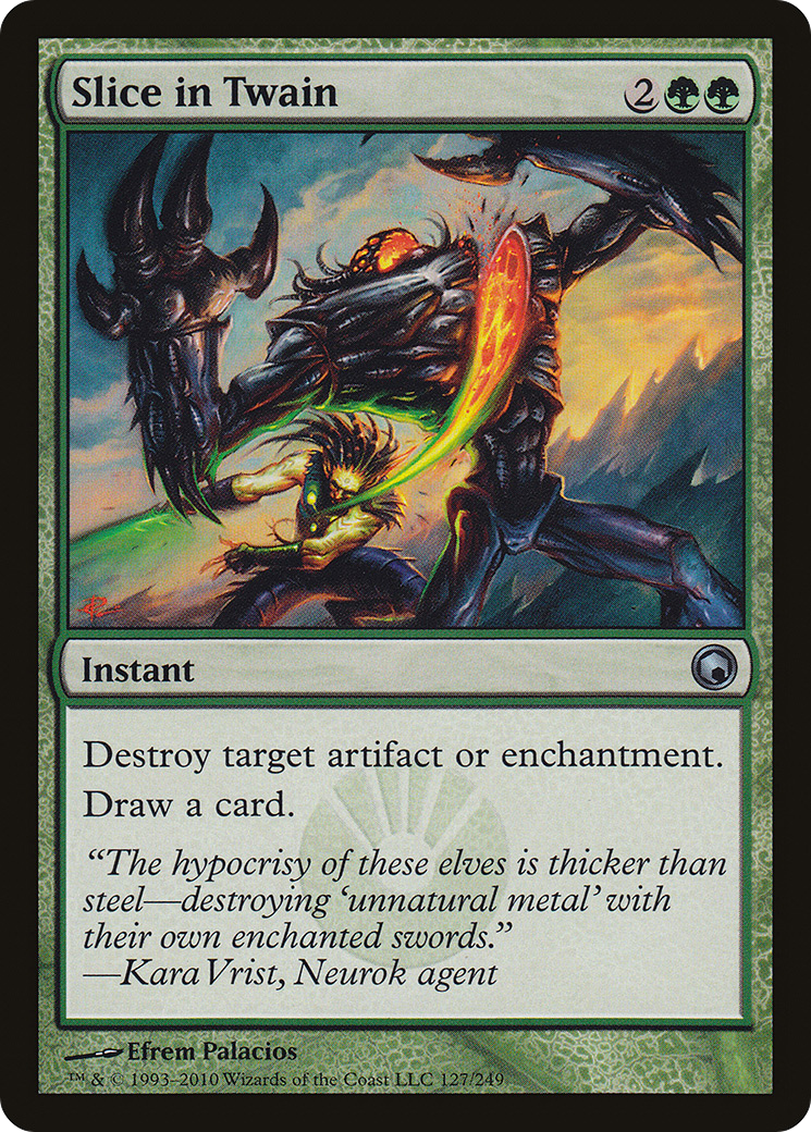 Slice in Twain (SOM-127) - Scars of Mirrodin Foil