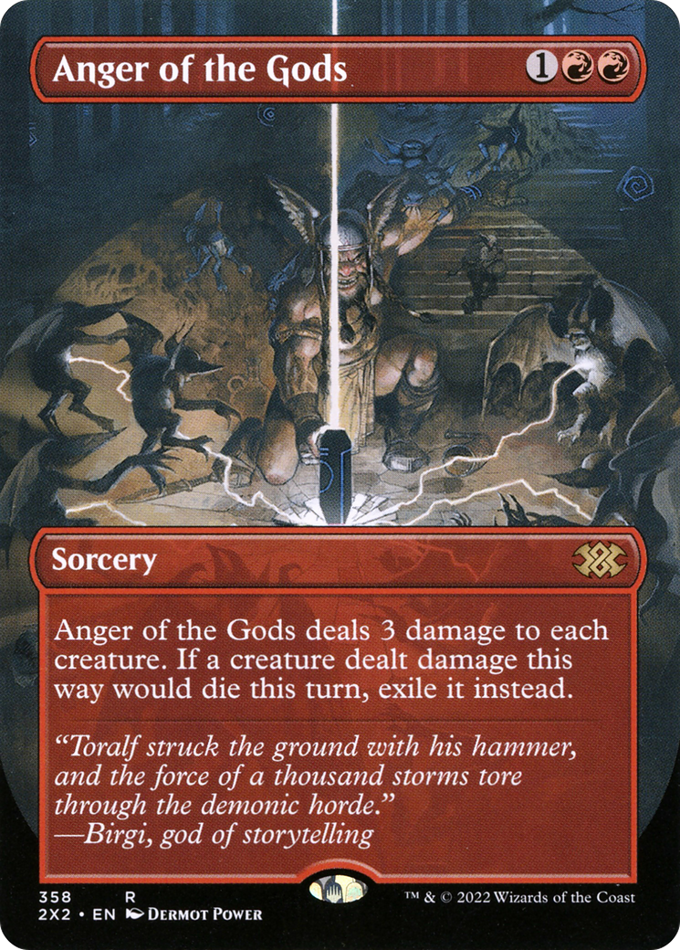 Anger of the Gods (Borderless) (2X2-358) - Double Masters 2022 (Borderless)