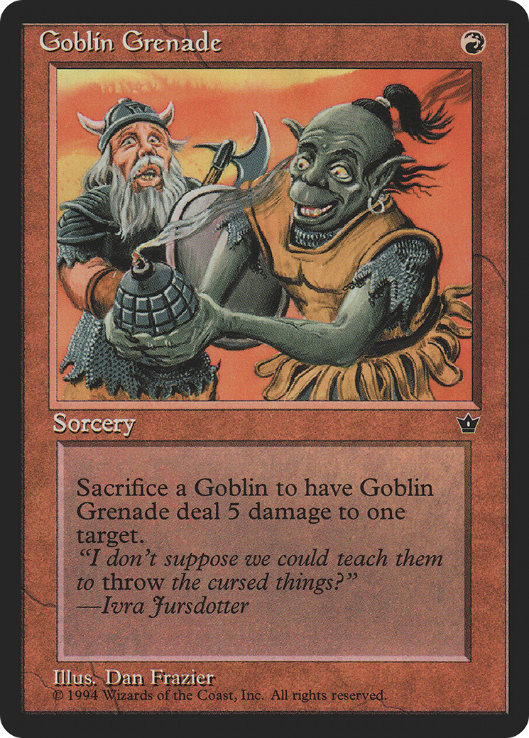 Goblin Grenade (Frazier) (FEM-56B) - Fallen Empires