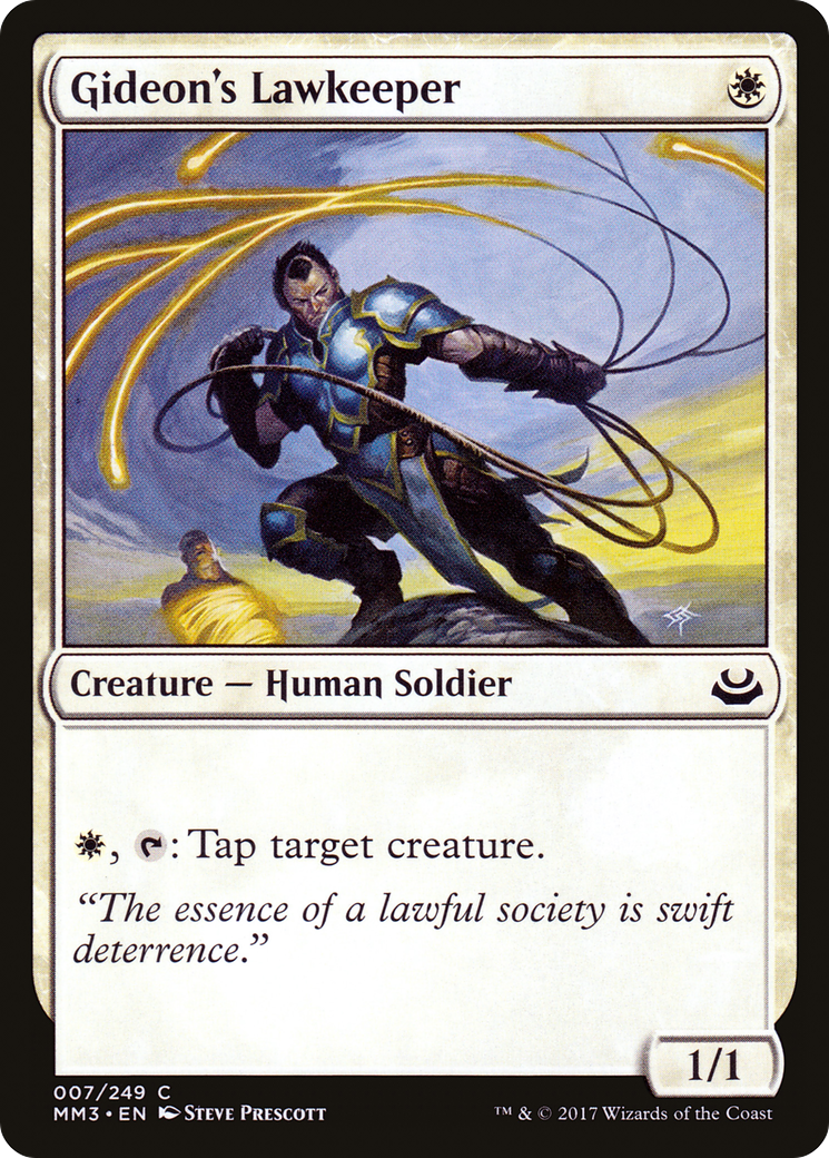 Gideon's Lawkeeper (MM3-007) - Modern Masters 2017 Foil