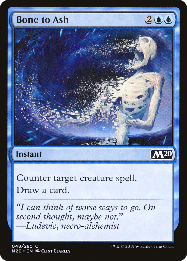 Bone to Ash (M20-048) - Core Set 2020 Foil