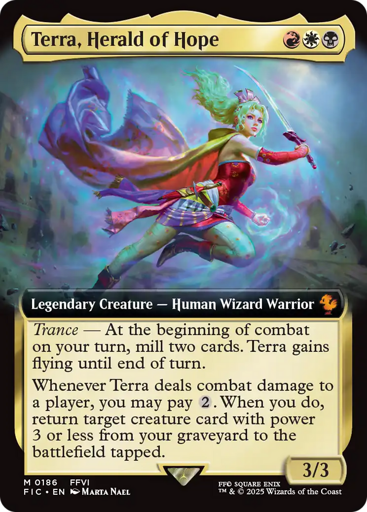 Terra, Herald of Hope (FIC-186) - Commander: FINAL FANTASY: (Extended Art)