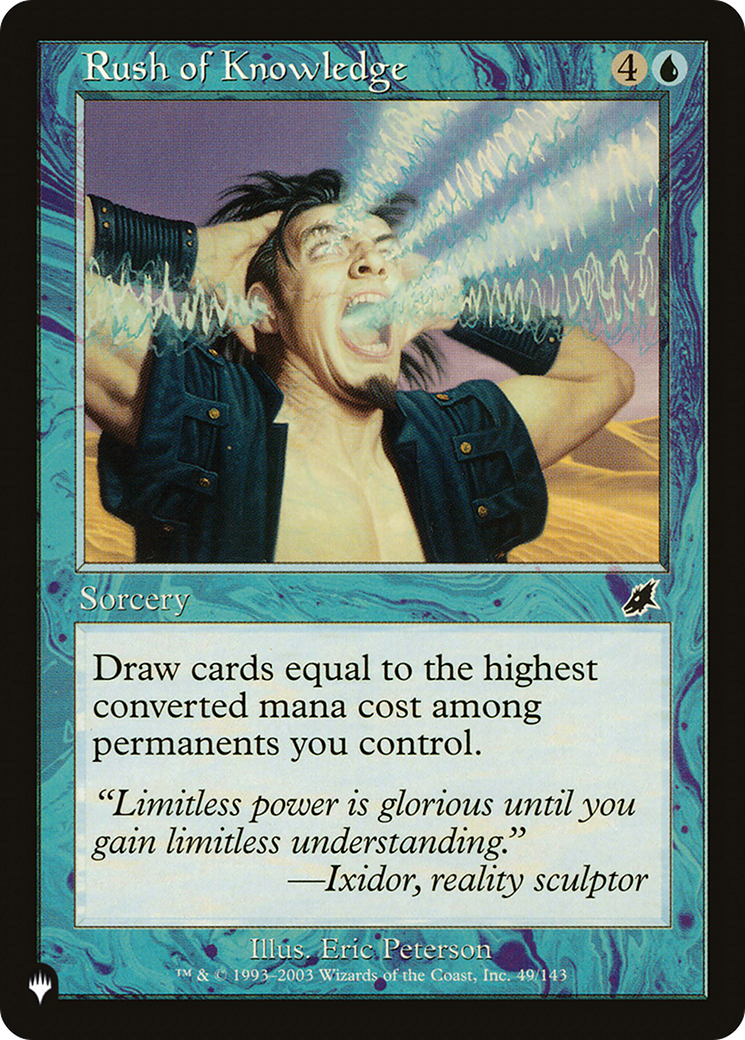 Rush of Knowledge (LIST-SCG-49) - The List