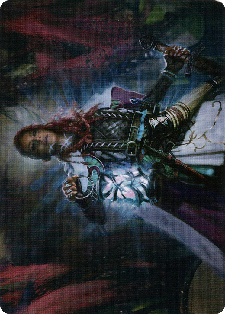 Tergrid, God of Fright // Tergrid, God of Fright (AKHM-027) - Kaldheim Art Series (Borderless) Foil