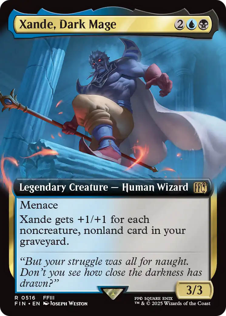 Xande, Dark Mage (FIN-516) - FINAL FANTASY: (Extended Art) Foil