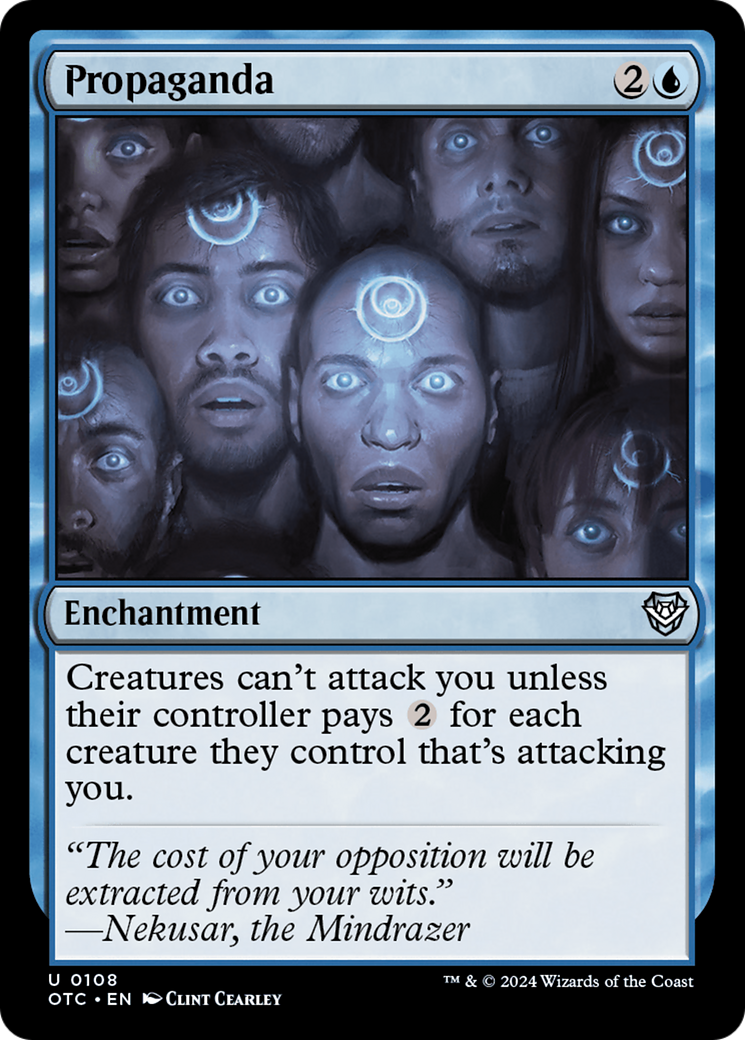 Propaganda (OTC-108) - Outlaws of Thunder Junction Commander