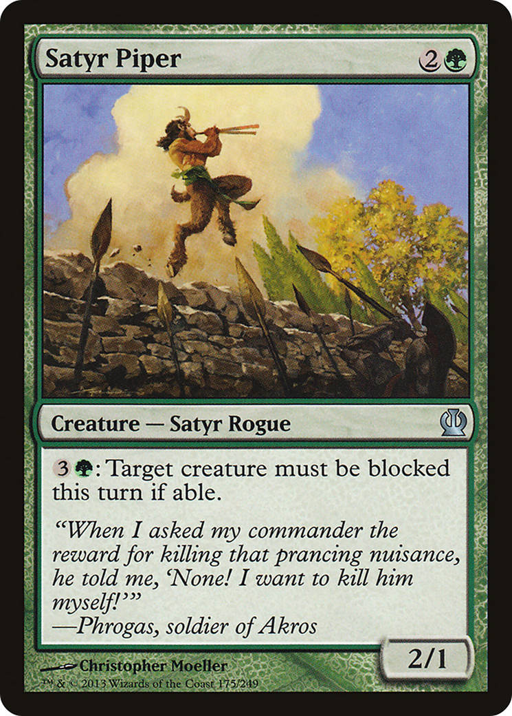 Satyr Piper (THS-175) - Theros Foil