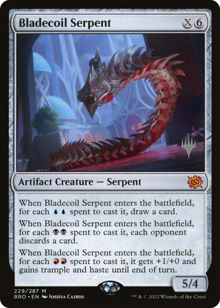 Bladecoil Serpent (PPBRO-229P) - The Brothers' War Promos Foil