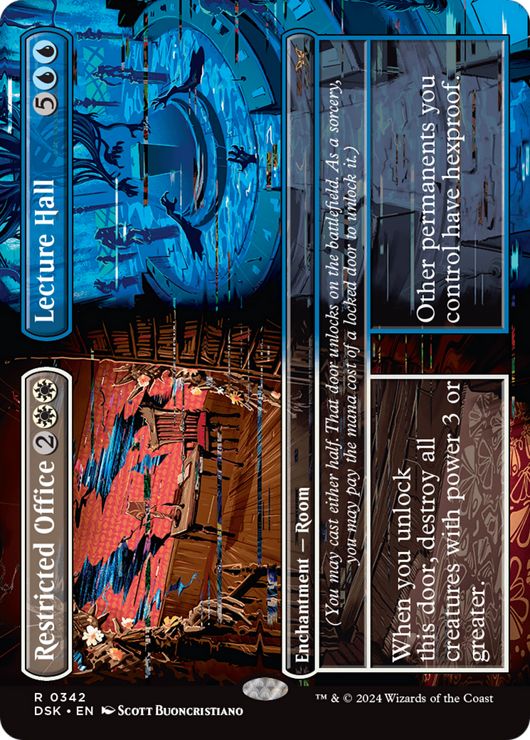 Restricted Office // Lecture Hall (DSK-342) - Duskmourn: House of Horror (Borderless)