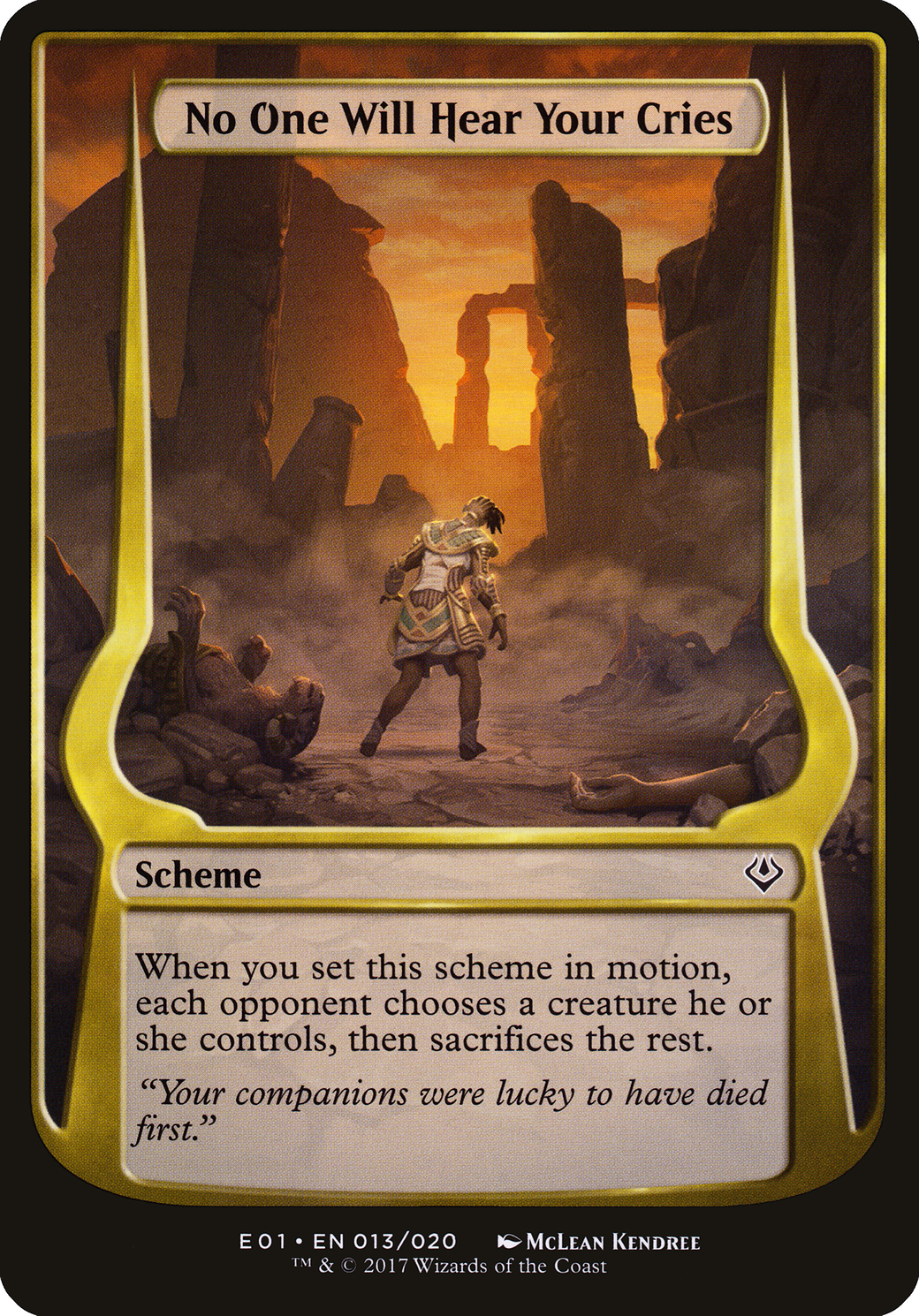 No One Will Hear Your Cries (Archenemy: Nicol Bolas) (OVER-13★) - Archenemy: Nicol Bolas Schemes