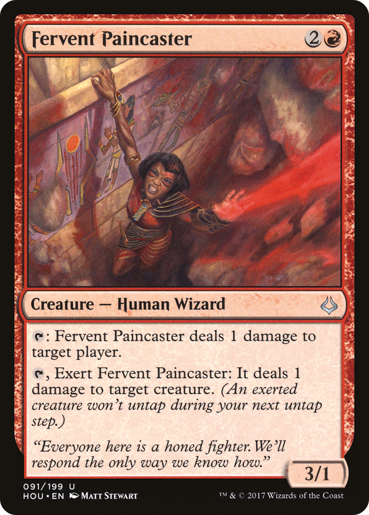 Fervent Paincaster (HOU-091) - Hour of Devastation Foil