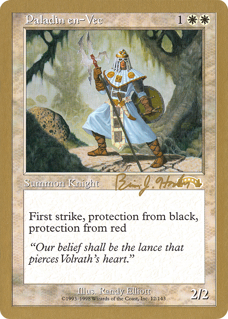 Paladin en-Vec - 1998 Brian Hacker (EXO) (WCD-BH12) - World Championship Decks 1998