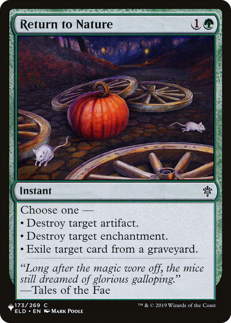 Return to Nature (LIST-ELD-173) - The List