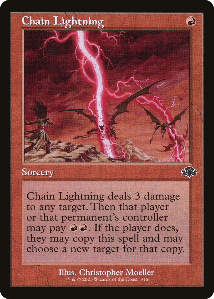 Chain Lightning (Retro Frame) (DMR-316) - Dominaria Remastered Foil