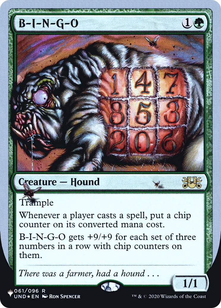 B-I-N-G-O (LIST-034) - The List (Unfinity Foil Edition) Foil