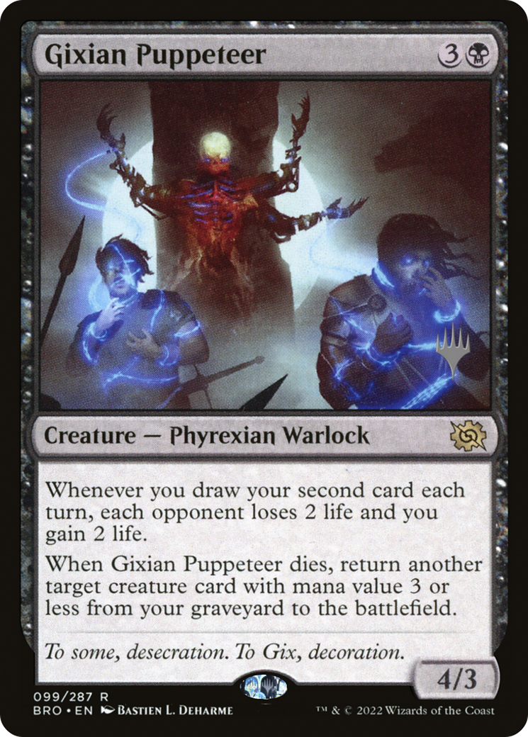 Gixian Puppeteer (PPBRO-99P) - The Brothers' War Promos