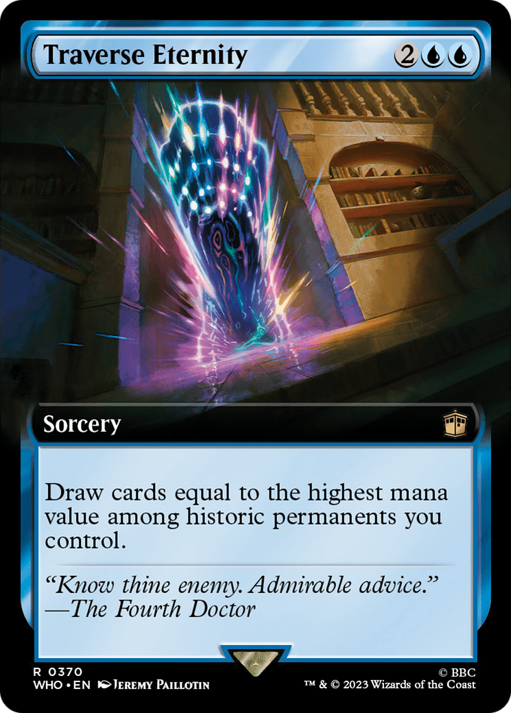 Traverse Eternity (Extended Art) (WHO-370) - Doctor Who: (Extended Art) Foil
