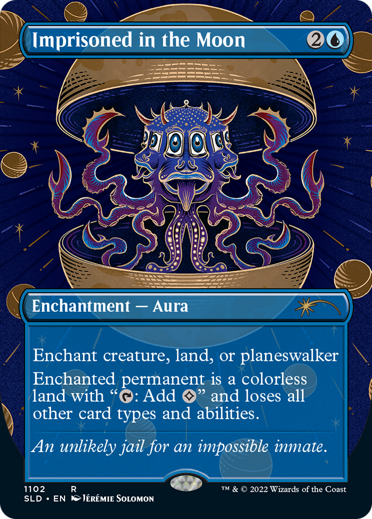 Imprisoned in the Moon (Borderless) (SLD-1102) - Secret Lair Drop (Borderless)