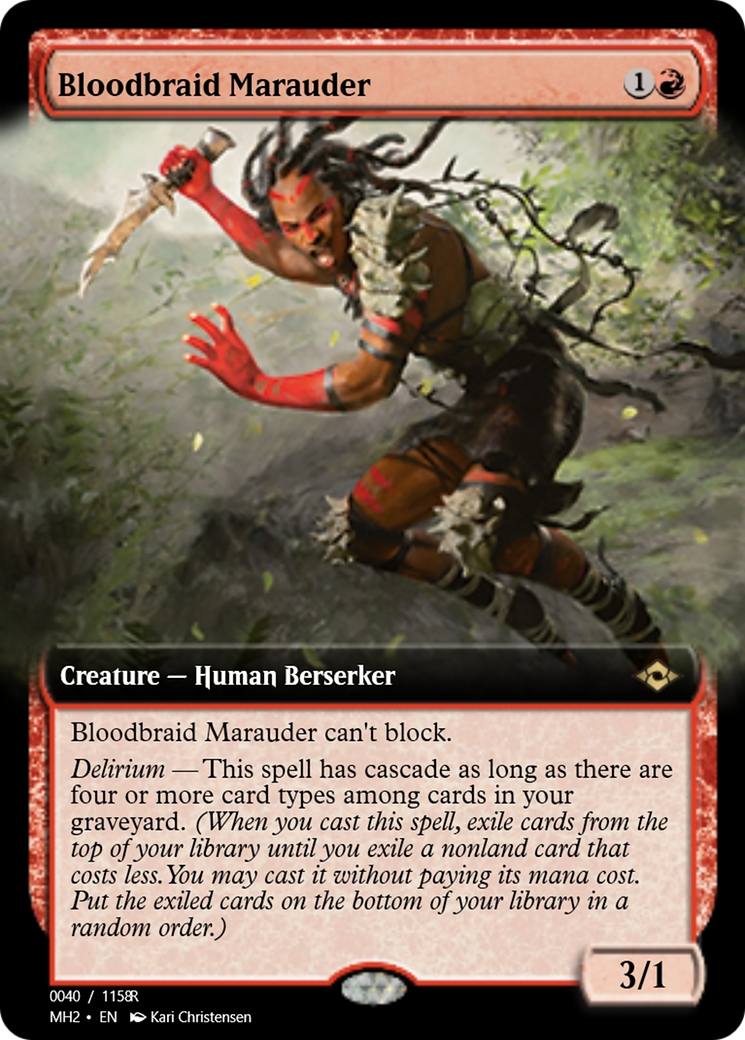 Bloodbraid Marauder (PRM-91281) - Magic Online Promos Foil