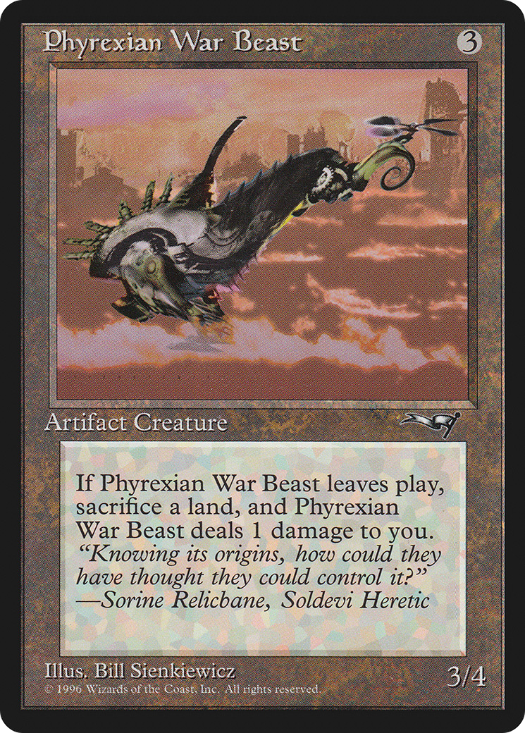 Phyrexian War Beast (Facing Right) (ALL-127B) - Alliances