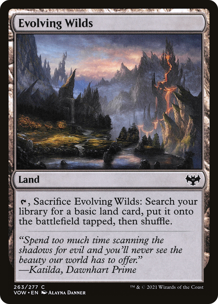 Evolving Wilds (VOW-263) - Innistrad: Crimson Vow Foil