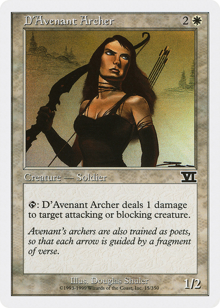 D'Avenant Archer (6ED-015) - Classic Sixth Edition