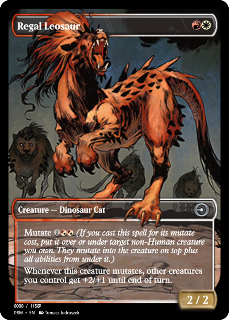 Regal Leosaur (PRM-80967) - Magic Online Promos Foil