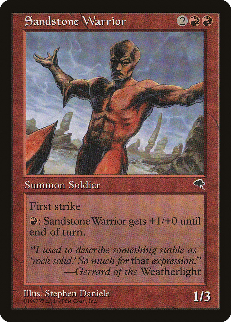 Sandstone Warrior (TMP-199) - Tempest
