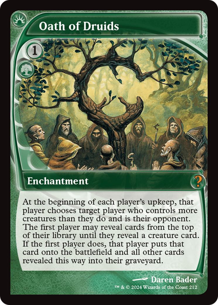 Oath of Druids (MB2-212) - Mystery Booster 2 Foil