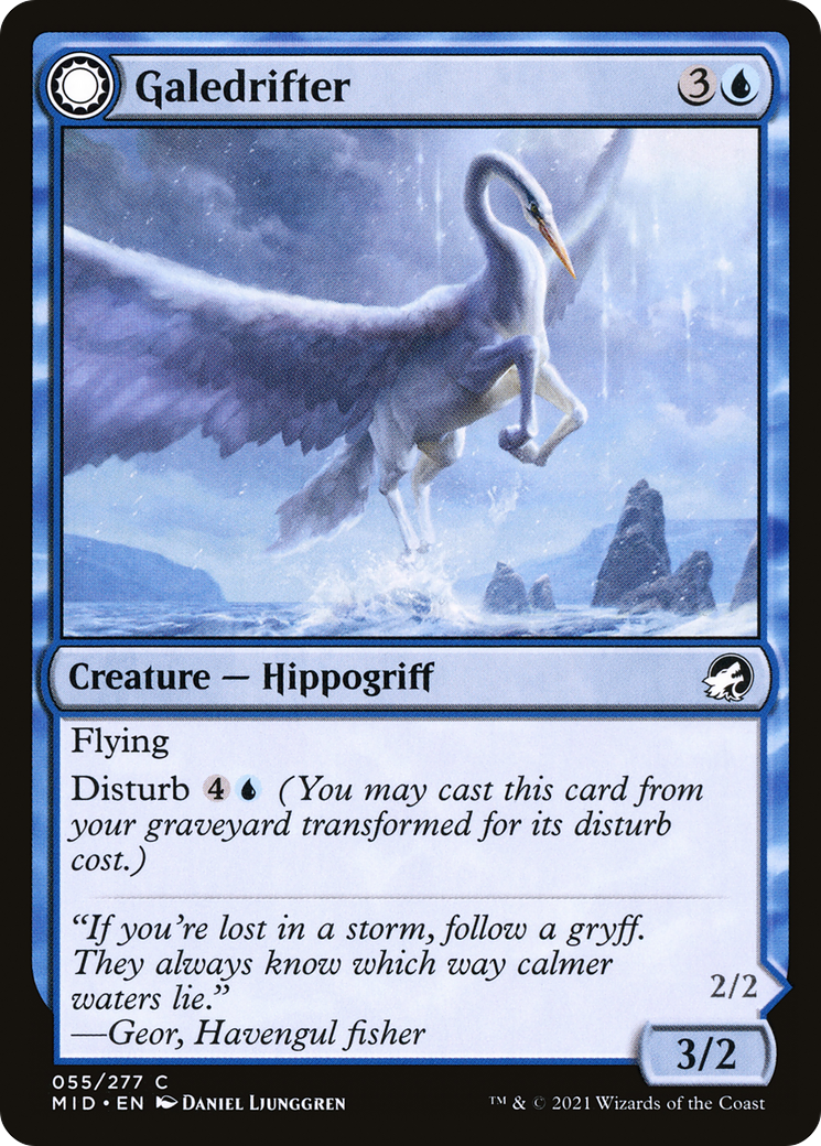 Galedrifter (MID-055) - Innistrad: Midnight Hunt: (Double Faced Transform) Foil