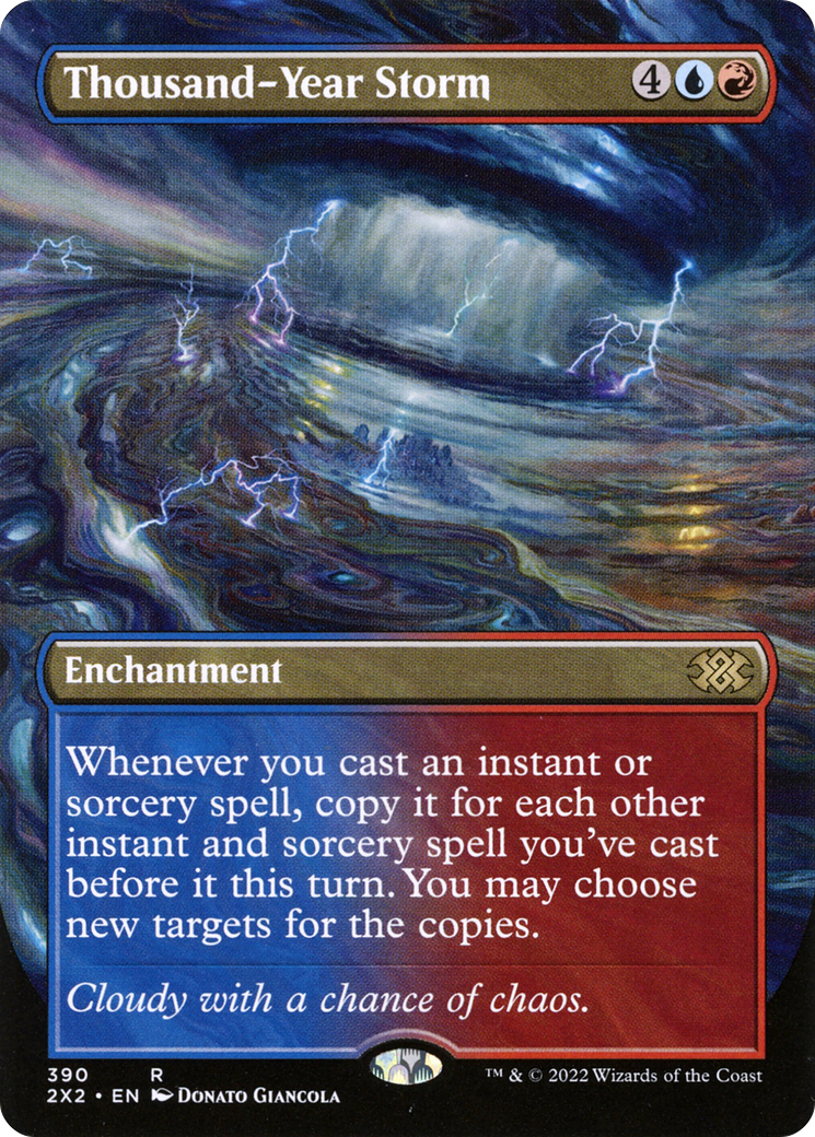 Thousand-Year Storm (Borderless) (2X2-390) - Double Masters 2022 (Borderless)